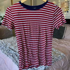 Forever 21 Red, Navy, and White striped T-shirt